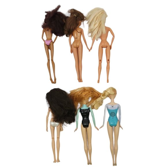 Assorted Fashion Play Pretend 11" - 11.5" Dolls Lot Of 6 - Picture 2 of 6